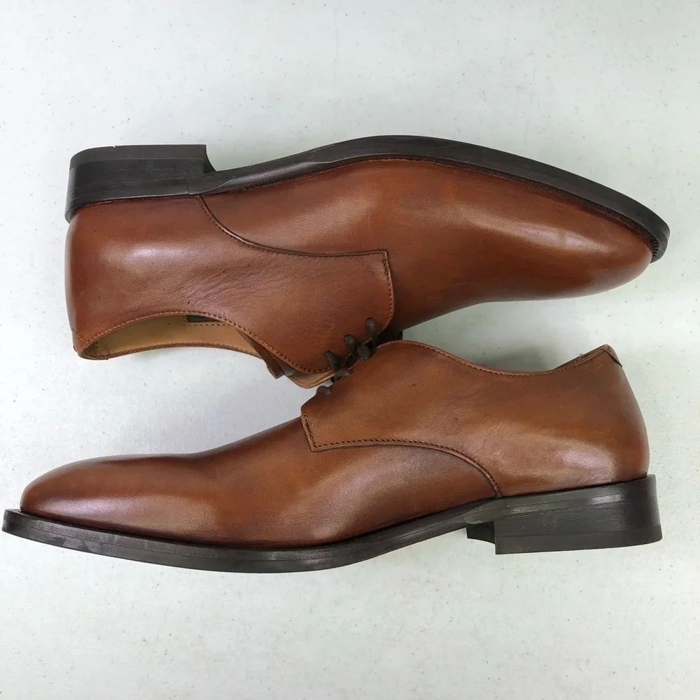 Vince Camuto Brown Leather Oxford Dress Shoes